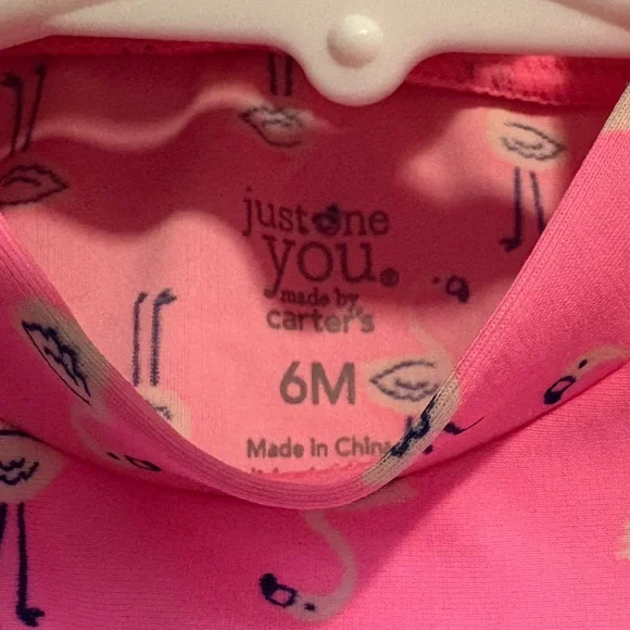 Carter's Pink Ruffle Rashguard Swim Set - Picture 3 of 4